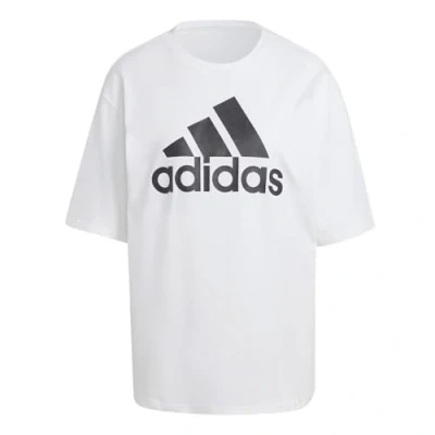 Abbildung von adidas Sportswear TEE Tshirt print, Damen, Größe: XL, White/black