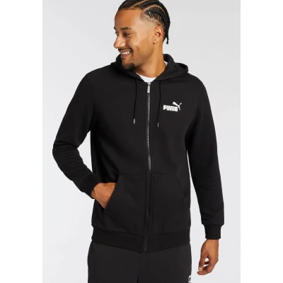 Abbildung von Puma ESS Small LOGO FZ FL Sweatjacke, Herren, Größe: Medium, Black