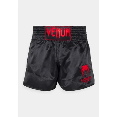 Abbildung von Venum Herren Classic Muay Thaibox Shorts, Schwarz/Rot, XS EU