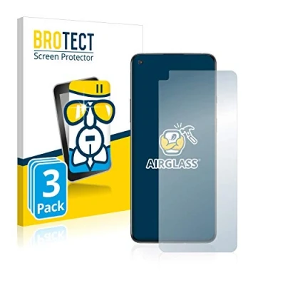 Abbildung von BROTECT Schutzglas für OnePlus 8T (3 Stück) Schutzfolie Panzer Folie Glas [Extrem Kratzfest 9H, Anti Fingerprint, Ultra Transparent]