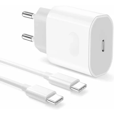 Abbildung von iPhone 15 16 Ladegerät,20W USB C Adapter mit 2M Typ Kabel Ladekabel für Pro/16 Pro Max/Plus,iPad 12.9/11/Air 2024,USB Netzteil Stecker Charger Schnellladegerät Schnellladekabel