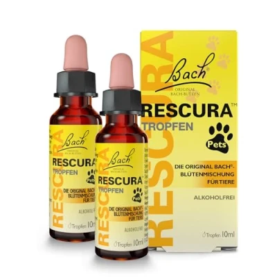 Abbildung von Bachblüten Original Bach RESCURA Pets Doppelpack 2 x 10 ml Bachblütenmischung für Tiere nach Dr. Edward ehemals Rescue