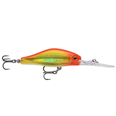 Abbildung von Rapala Shadow Rap Jack Deep Angelköder Angelzubehör Süßwasser Spinnköder für Fried und Raubfische Hergestellt in Estland Lauftiefe 3m Fischköder 5cm, 5.7g Hot Head