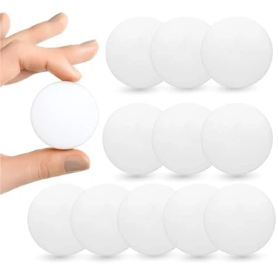 Abbildung von Everhomely® Türstopper 24x Türpuffer / Tür Stopper weiß ⌀ 4cm Puffer als Wandschutz (24er Set, 24 St., weiße Türstopper), selbsklebend