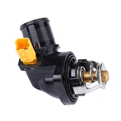 Abbildung von Akozon Thermostat, Thermostat mit Gehäuse, Auto Motorkühlmittelthermostat Gehäusebaugruppe 1336Z2 für 206 207 SW 1007 Bipper Tepee