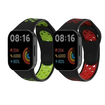 Abbildung von kwmobile Uhrenarmband 2x Sportarmband für Xiaomi Redmi Mi Watch Lite 3 / 3, Armband TPU Silikon Set Fitnesstracker