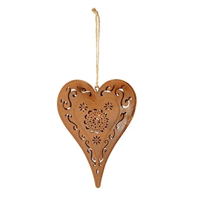 Abbildung von levandeo Schild Herz 12x15cm Gartendeko Ornamente Türschild Edelrost Wandbild Rostdeko Deko Rost Gartenschild Geschenkidee