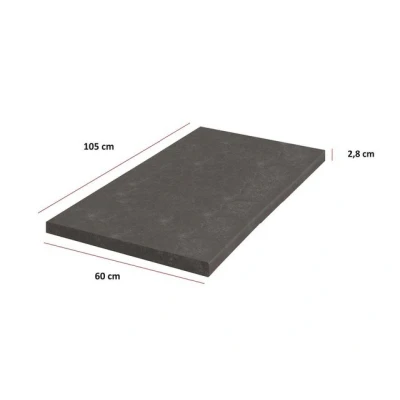 Abbildung von Küchen Arbeitsplatte Metallic Brown 105 cm 28 mm Bianca Grey Rose Küchenzeile