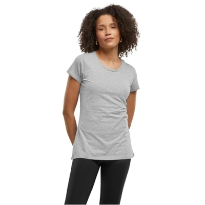Abbildung von Build Your Brand Damen BB012 Ladies Basic Tee T Shirt, Heather Grey, 4XL