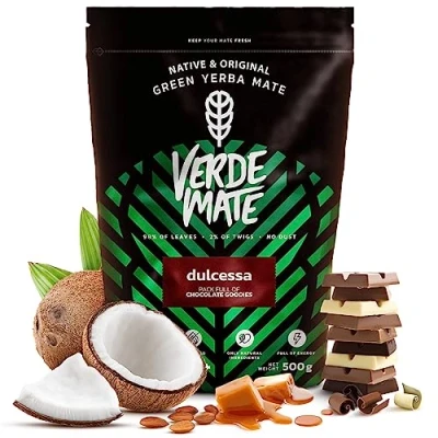 Abbildung von Verde Mate Green Dulcessa Tostada 0,5kg Tee mit Schokolade Gerösteter Natürliche Anregung aus Brasilien 500g