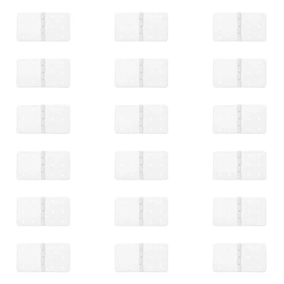Abbildung von YINETTECH 30PCS RC Flugzeug Scharniere 29x16mm Rechteck Faltbare Kunststoff Pinned für DIY Modell Teile Ersatz Weiß