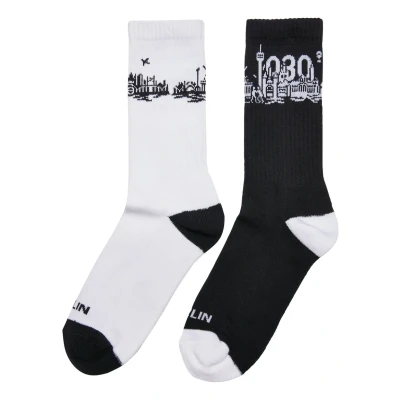 Abbildung von Mister Tee Major CITY 2PACK Socken, Herren, Größe: 39 42, Black white