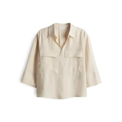 Abbildung von OPUS Dreiviertelarm Felma Bluse, Damen, Größe: 40, Natural glaze