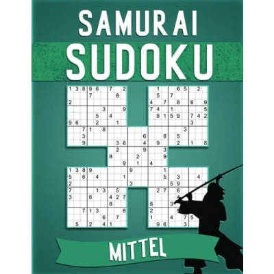 Abbildung von 250 Sudoku Samurai Erwachsene Großdruck Mittel: Sudokus für Senioren mit Lösungen, Geschenkidee Erwachsene, und Großeltern Senioren.