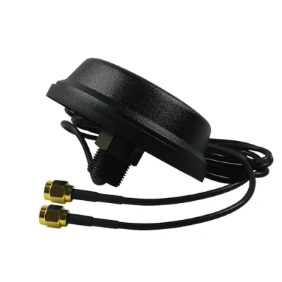 Abbildung von JARFT 2x2 MIMO Multiband LTE Rundstrahlantenne M2M / IoT Antenne, 1 4dBi, SMA Stecker, IP65 Gehäuse (Schwarz, 150cm Antennenkabel)