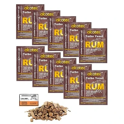 Abbildung von 10 x Turbohefe Alcotec Rum 73g, HHefe zur Gärung, Turbo Hefe, Hefe für Maische, die Wodka