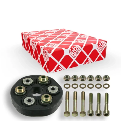Abbildung von FEBI BILSTEIN 03568 Hardyscheibe 80 vorne mit Schrauben, Unterlegscheiben Muttern MERCEDES BENZ: E Klasse Limousine, C Limousine
