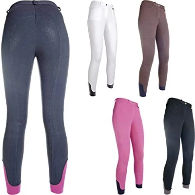 Abbildung von HKM Reithose Kate Silikon Kniebesatz Bordeaux 122
