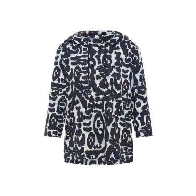 Abbildung von Cecil Gemustertes Langarmshirt, Damen, Größe: Large, Blau