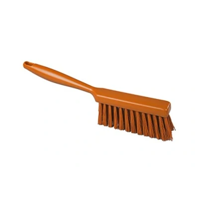 Abbildung von Maya Professional Tools 90255 7 Handfeger mit Befestigungssystem, Harz, harte Borsten, FBK/Lebensmittelhygiene, 340 mm x 35 mm, Orange