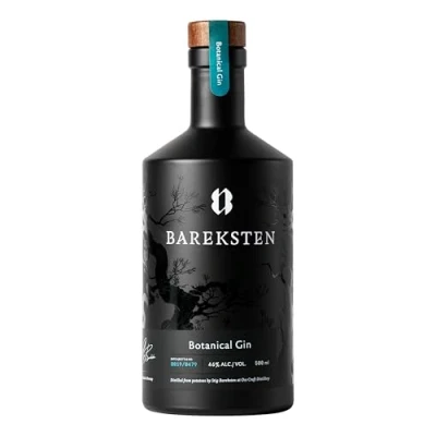 Abbildung von Bareksten Botanical Gin 500 ml norwegischer norwegische &amp; naturbelassene Botanicals fruchtiger Geschmack würzige Aromen Doppelgoldmedaille bei Francisco World Spirit Competition