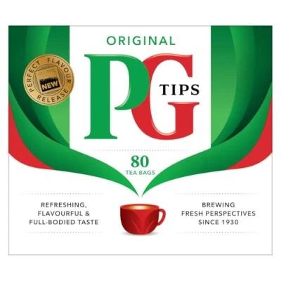 Abbildung von 80 Beutel PG Tips Schwarzer Tee 232g