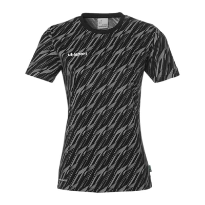 Abbildung von uhlsport Tshirt print, Damen, Größe: Medium, Schwarz