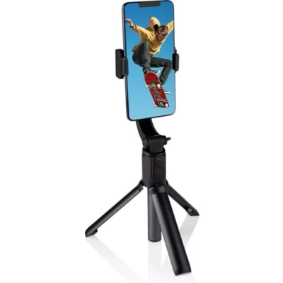 Abbildung von Grundig Gimbal Stabilisator für Handy Smartphone 3 Assig 360 Drehbar Akku 4 Stunden Bluetooth