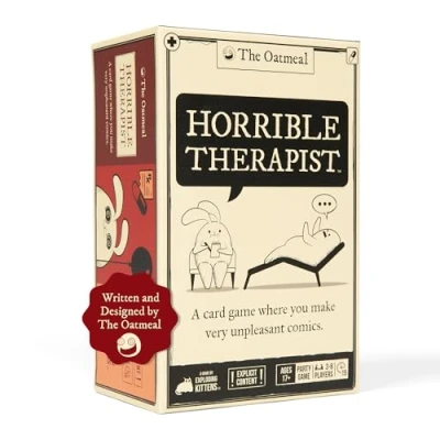 Abbildung von Exploding Kittens Horrible Therapist: Core Game Edition Hilarious Adult Card for 3 8 Players, Ages 17+ Party Games &amp; Family Night Fun