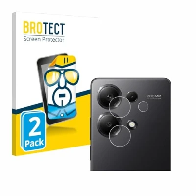 Abbildung von BROTECT (2 Stück Schutzfolie für Xiaomi Redmi Note 13 Pro 4G (NUR Kameraschutz) Displayschutz Folie Ultra Klar