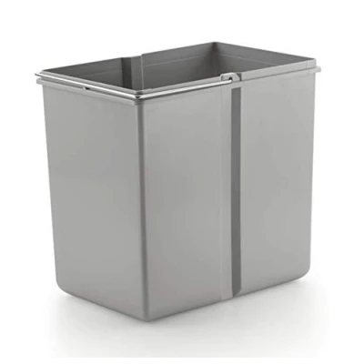 Abbildung von WESCO Einbaumülleimer Ersatzeimer, alu grau 15 Liter