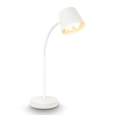 Abbildung von BRILONER LED Tischlampe kabellos mit Touch, schwenkbar, drehbar, Akku &amp; Lichtquelle tauschbar, Nachttischlampe, Leselampe, Schreibtischlampe, Tischleuchte, Lampe, Home Office, 38,5cm, Weiß