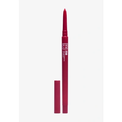 Abbildung von 3INA MAKEUP The Automatic Lip Pencil 250 Dunkelrosa rot Lippenkonturenstift Wasserfest Lipliner für Vollere Lippen Automatischer Vegan Cruelty Free