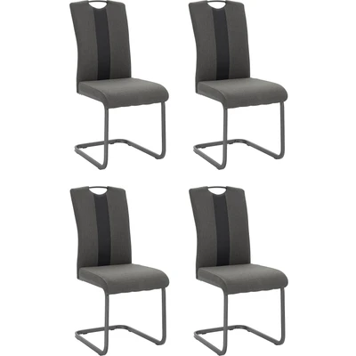 Abbildung von HELA Freischwinger &quot;Amber&quot;, (Set), 2 St., Webstoff, oder 4 Stück, Bezug aus Webstoff