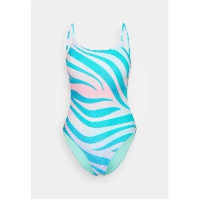 Abbildung von Arena Womens Water Prints Swimsuit Badeanzug, Damen, Größe: XS, Turquoise/pink