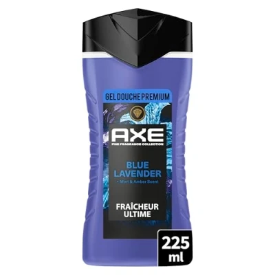 Abbildung von AXE Duschgel Kollektion Prestige Blue Lavender 12 Stunden Frische Duft mit ätherischen Ölen von Lavendel, Minze und Bernstein feuchtigkeitsspendende Wirkstoffe 100% pflanzlichen Ursprungs