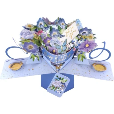 Abbildung von Happy Birthday Just For You Pop Up Grußkarte Second Nature 3D Karten