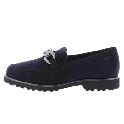 Abbildung von Sioux MEREDITH743H Mokassin, Damen, Größe: 38 3/4, Dunkelblau Schuhe