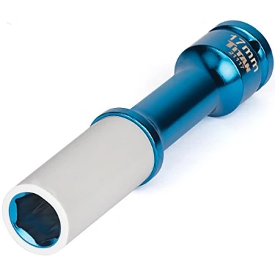 Abbildung von Titan Tools 2191 Radmutter Stecknuss, 17 mm, 1,27 cm, XL 17mm