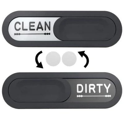 Abbildung von Beichi Geschirrspülermagnet Clean Dirty Indicator Anti Kratzer Magnetanzeige Schild und selbstklebende Aufkleber für alle Geschirrspüler