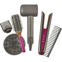 Abbildung von Dyson Haarstyling Set mit Haartrockner und Glätteisen 6 Stück