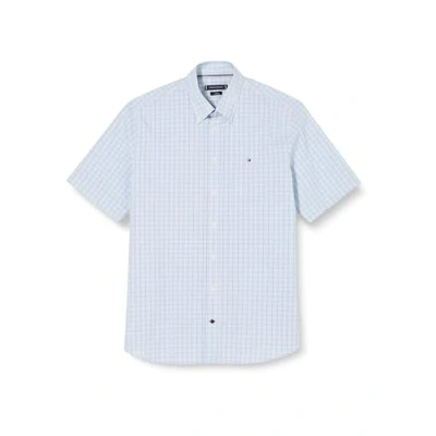 Abbildung von Tommy Hilfiger Check Regular FIT Short Sleeve Hemd Optic white ultra blue multi, Herren, Größe: 39, multi