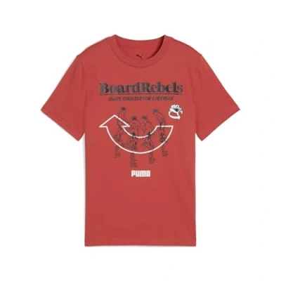 Abbildung von Puma Tshirt print für Kinder, Größe: 176, Red fire