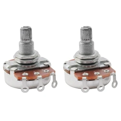 Abbildung von Musiclily Metrisch A250K Gitarre Split Shaft Poti Audio Taper Potentiometer für E und Bass(2 Stück)