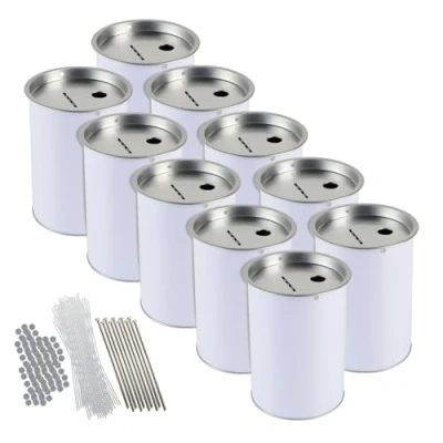 Abbildung von HMF Spardose Spendendose 10,0 cm Ø, 14,5 hoch ohne Griff, (10 tlg), für Spendensammlungen, inkl. Zubehör