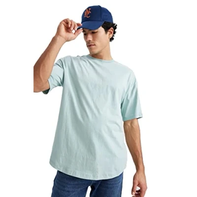 Abbildung von DeFacto Herren W7659AZ T Shirt, Mint, S