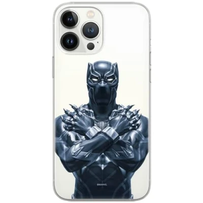 Abbildung von ERT GROUP Handyhülle für Xiaomi REDMI 10 Original und offiziell Lizenziertes Marvel Muster Black Panther 012 optimal an die Form des Handy angepasst, teilweise transparent
