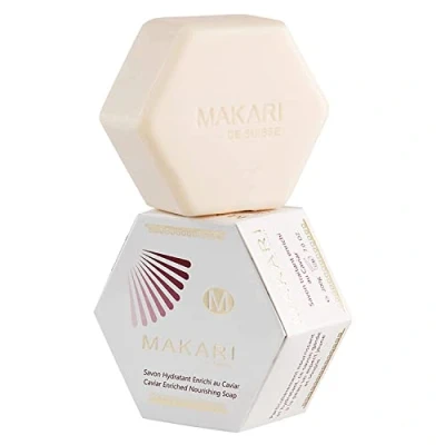 Abbildung von Makari Classic Kaviar angereicherte Behandlung Seife 7.0 Unze Feuchtigkeitsspendende &amp; Aufhellung Bar für Gesicht Körper Anti Aging Cleanser Gegen Trockenheit, Falten Verunstaltungen