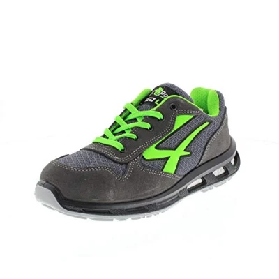 Abbildung von U Power Red Lion Point, Unisex Sicherheitsschuhe, leichte, flexible, pannensichere Lederturnschuhe, mit Infinergy Einsatz, Aluminium Zehenkappen Grey &amp; Green 39