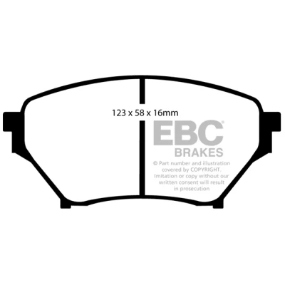 Abbildung von Bremsbelagsatz, Scheibenbremse EBC Brakes DP41452R